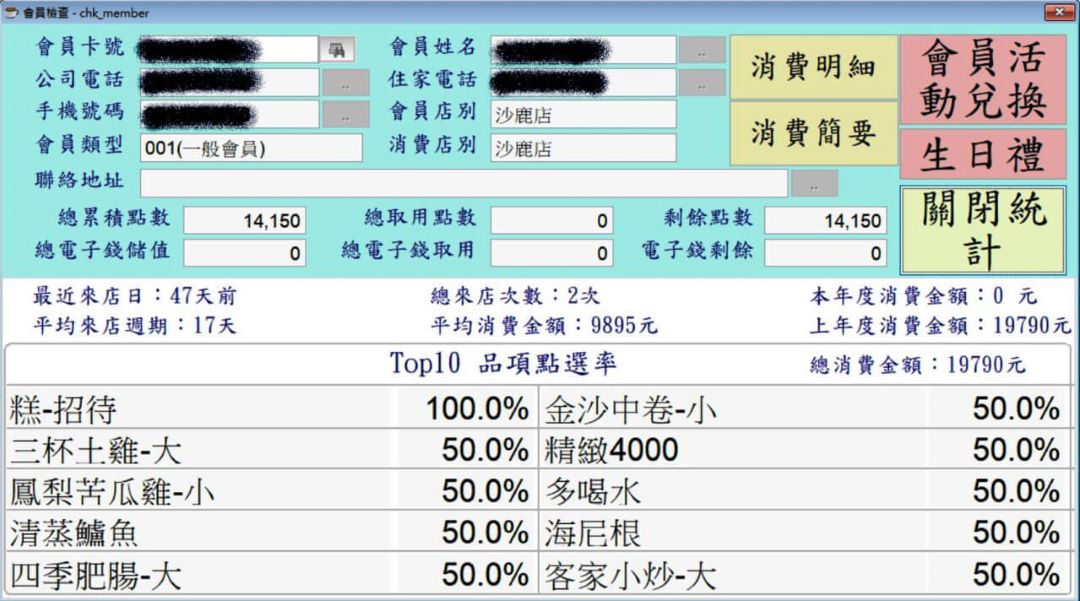 婚宴會館會員消費與營運分析